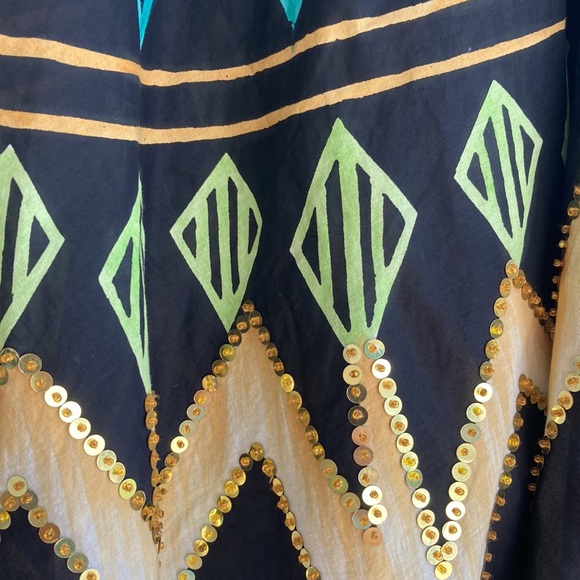 Bali Indonesia Print Wrap Skirt One Size - Picture 2 of 6